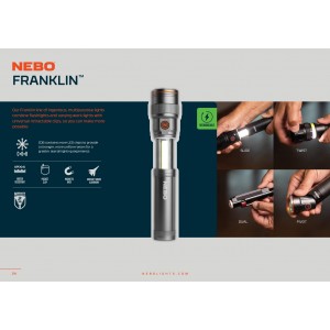 NEBO FRANKLIN SLIDE 500 LUMENS