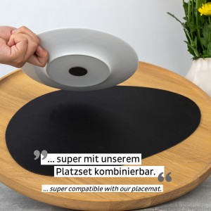 Μαγνητικά πιάτα πρωινού πορσελάνη βερυκοκκί (Σετ των 2)