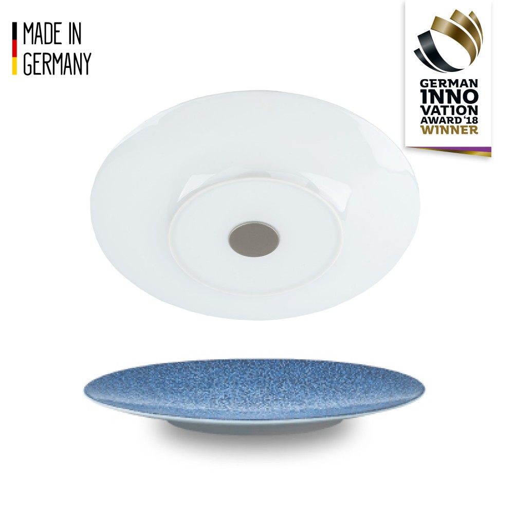 Μαγνητικά πιάτα πρωινού πορσελάνη μπλέ (Σετ των 2)