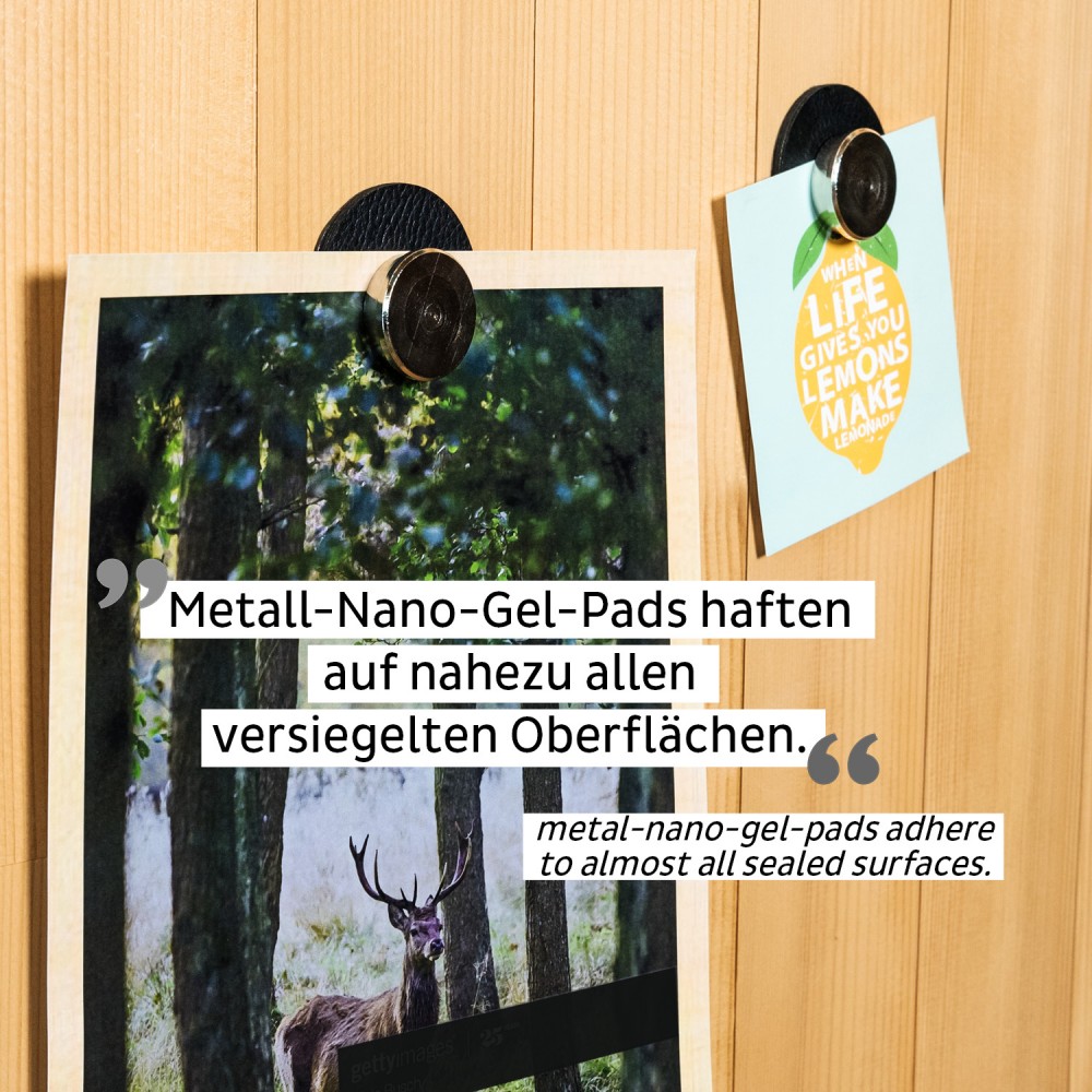 Μαγνητική καρφίτσα με μα΄ύρο σουβέρ (Σετ των 2) SILWY Mαγνητικά σκεύη