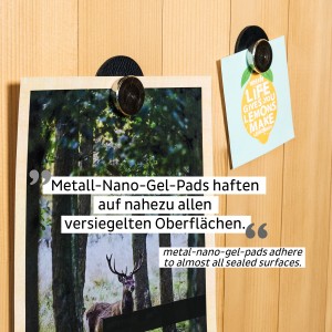 Μαγνητική καρφίτσα με μα΄ύρο σουβέρ (Σετ των 2) SILWY Mαγνητικά σκεύη