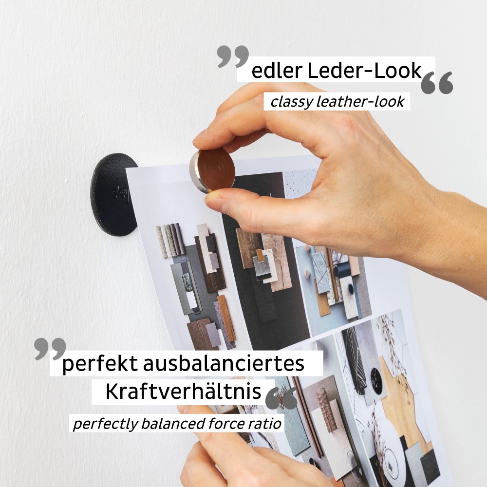 Μαγνητική καρφίτσα με μα΄ύρο σουβέρ (Σετ των 2) SILWY Mαγνητικά σκεύη