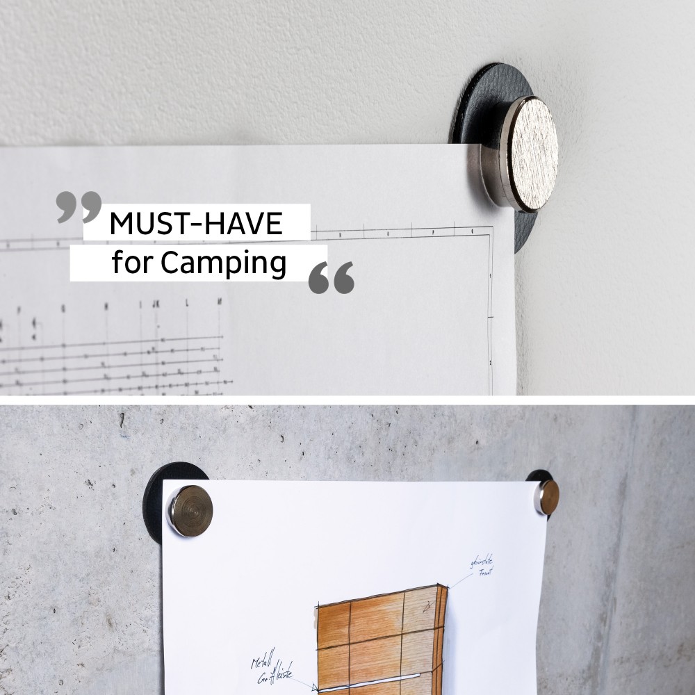 Μαγνητική καρφίτσα με μα΄ύρο σουβέρ (Σετ των 2) SILWY Mαγνητικά σκεύη