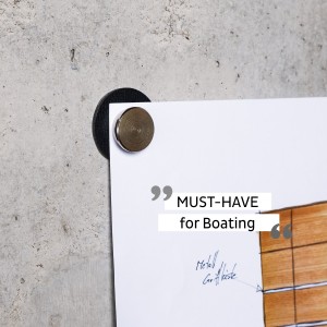 Μαγνητική καρφίτσα με μα΄ύρο σουβέρ (Σετ των 2) SILWY Mαγνητικά σκεύη