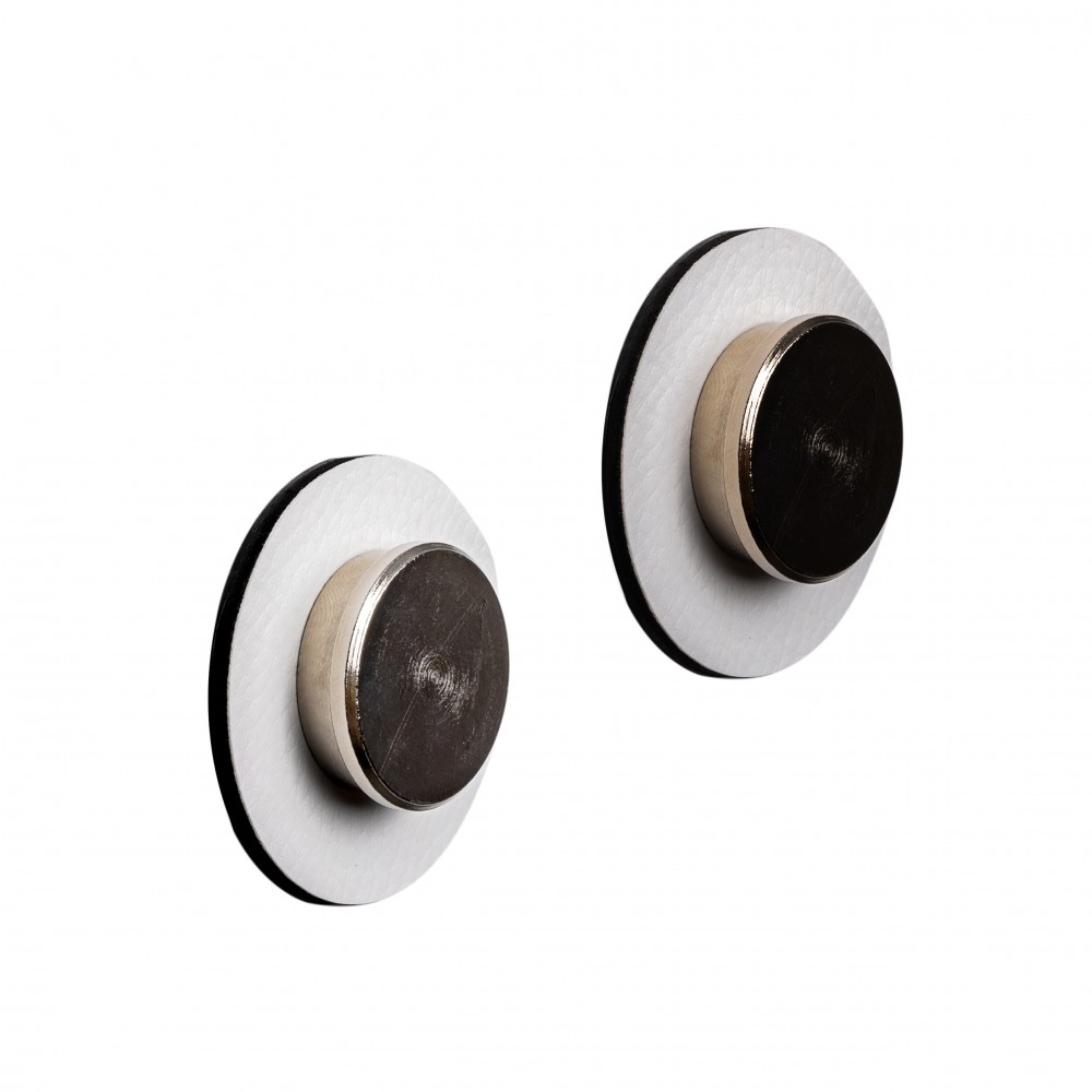 Μαγνητική καρφίτσα με άσπρο σουβέρ (Σετ των 2) SILWY Mαγνητικά σκεύη