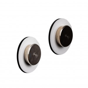 Μαγνητική καρφίτσα με άσπρο σουβέρ (Σετ των 2) SILWY Mαγνητικά σκεύη