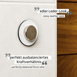 Μαγνητική καρφίτσα με άσπρο σουβέρ (Σετ των 2) SILWY Mαγνητικά σκεύη