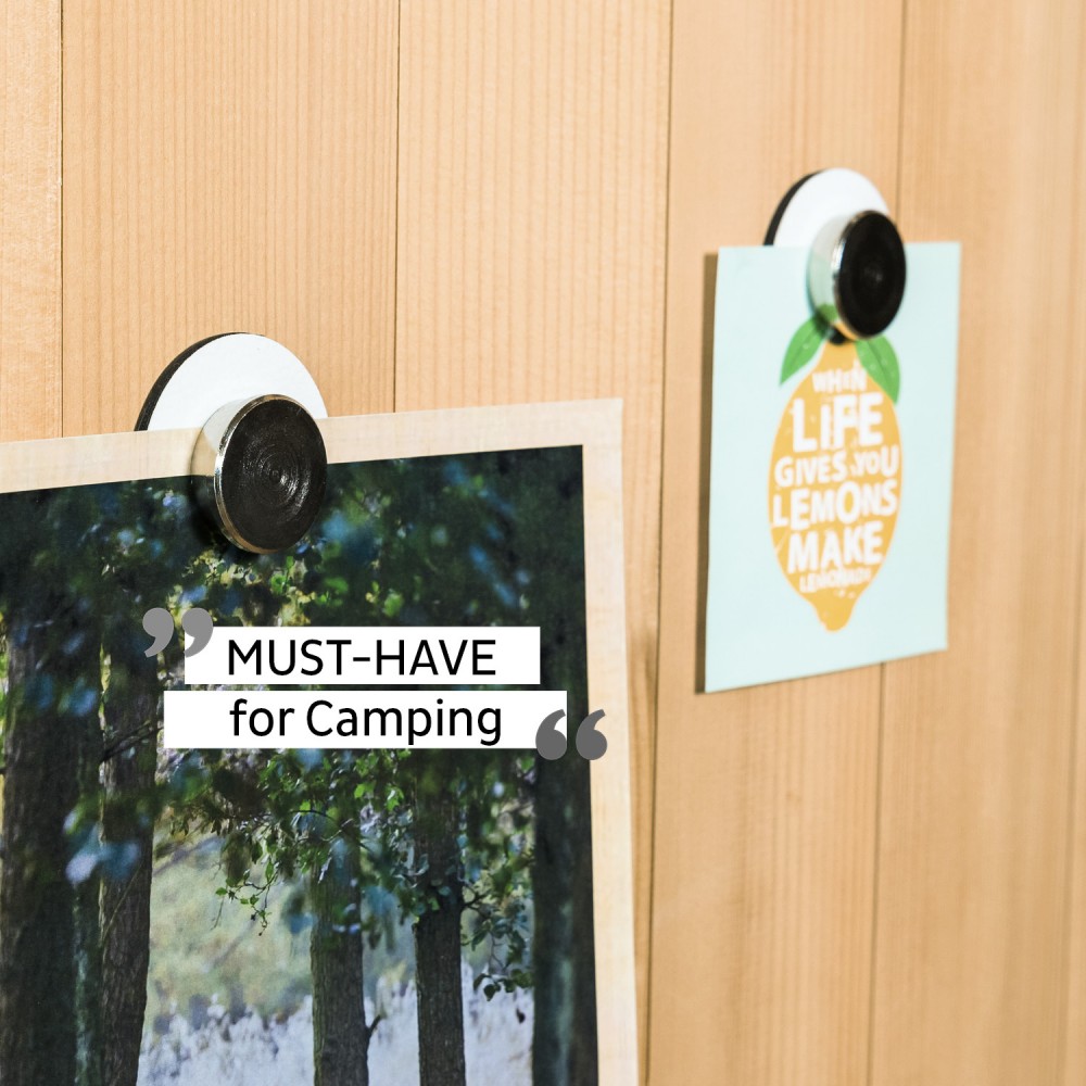 Μαγνητική καρφίτσα με άσπρο σουβέρ (Σετ των 2) SILWY Mαγνητικά σκεύη