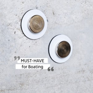 Μαγνητική καρφίτσα με άσπρο σουβέρ (Σετ των 2) SILWY Mαγνητικά σκεύη