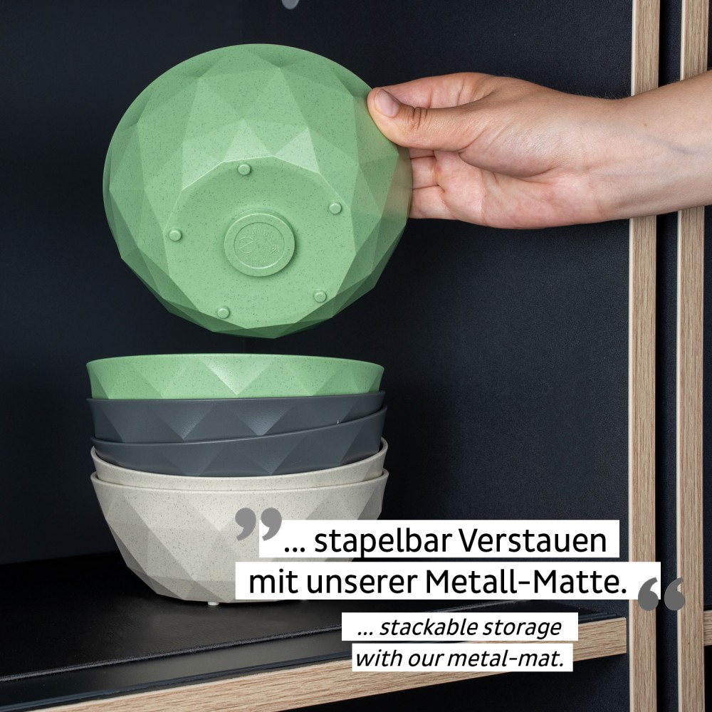 Μαγνητικά πλαστικά μπωλ πράσινα (Σετ των 2) SILWY Mαγνητικά σκεύη