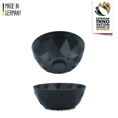 Μαγνητικά πλαστικά μπωλ γκρι (Σετ των 2)