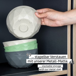 Μαγνητικά πλαστικά μπωλ μπεζ (Σετ των 2) SILWY Mαγνητικά σκεύη