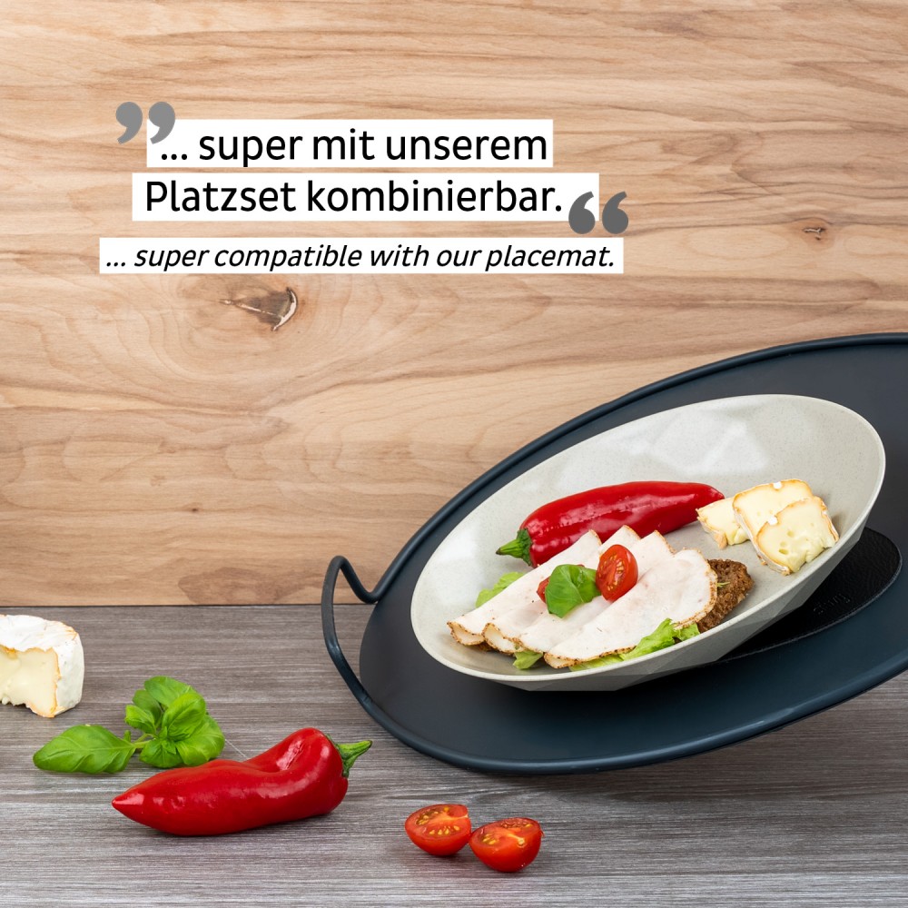 Μαγνητικά πλαστικά πιάτα μπεζ (Σετ των 2) SILWY Mαγνητικά σκεύη