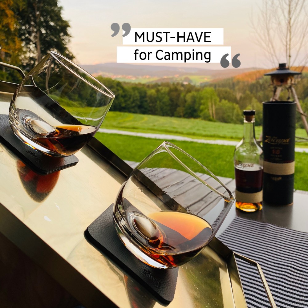 Μαγνητικό Κρυστάλλινο ποτήρι Ουίσκι (Σετ των 2) SILWY Mαγνητικά σκεύη