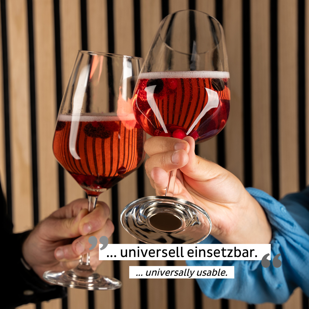 Μαγνητικό Κρυστάλλινο ποτήρι κόκκινου κρασιού (Σετ των 2) SILWY Mαγνητικά σκεύη