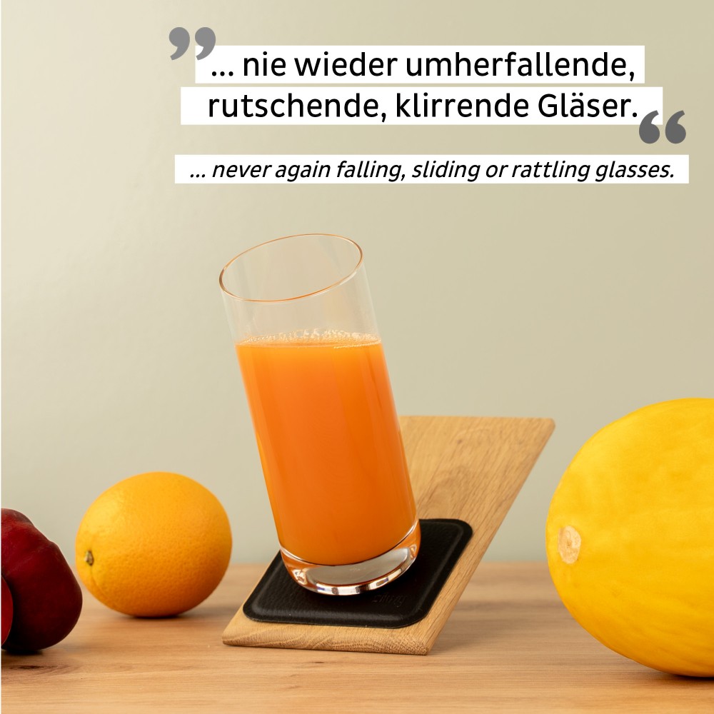 Μαγνητικό λεπτό Κρυστάλλινο ποτήρι νερού, χυμού, ποτού (Σετ των 2) SILWY Mαγνητικά σκεύη