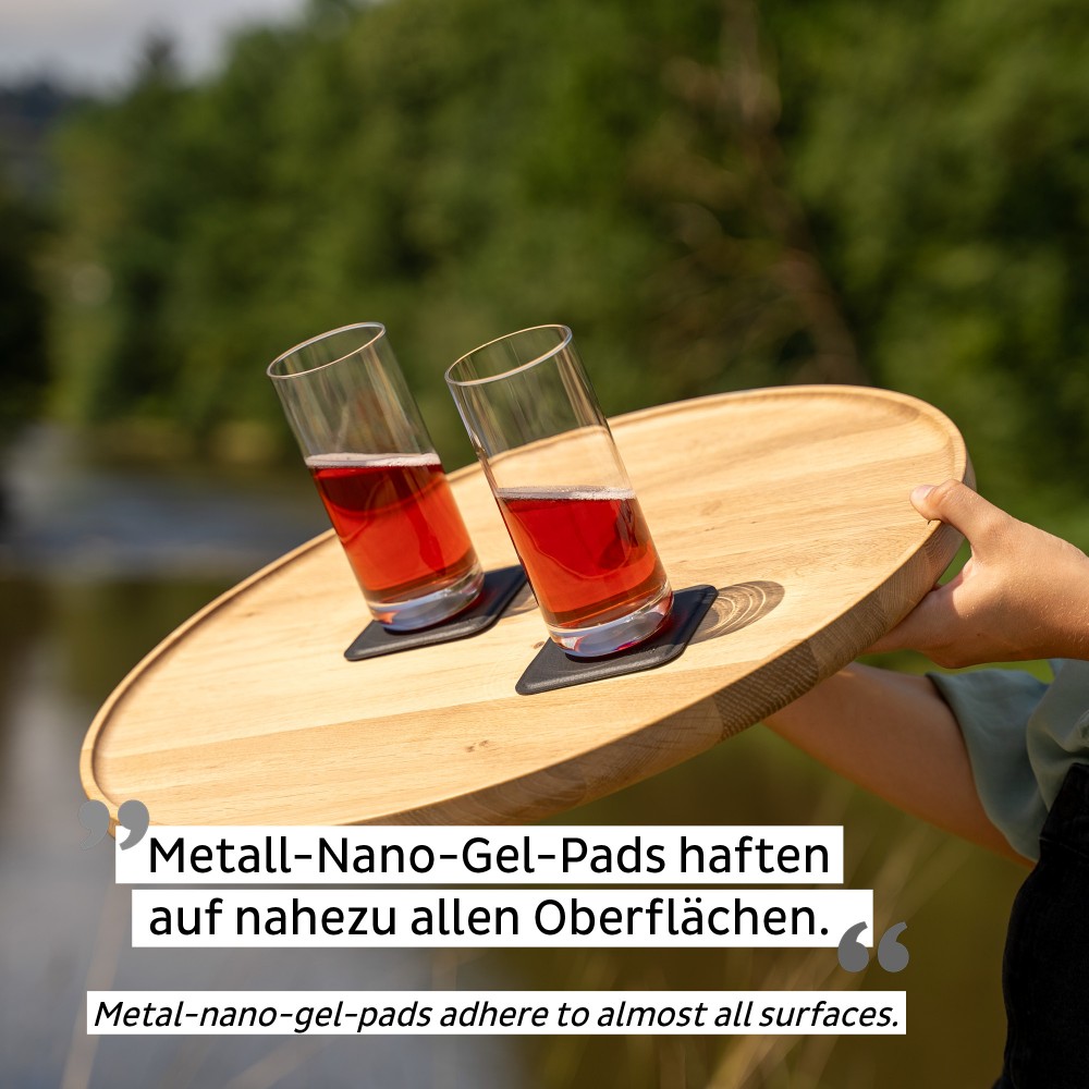 Μαγνητικό λεπτό Κρυστάλλινο ποτήρι νερού, χυμού, ποτού (Σετ των 2) SILWY Mαγνητικά σκεύη