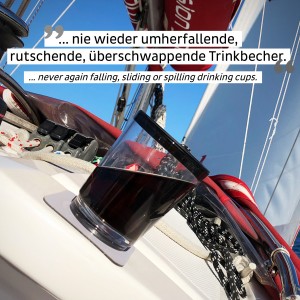 Πλαστικό καπάκι με τρύπα για μαγνητικά πλαστικά ποτήρια (Σετ των 2) SILWY Mαγνητικά σκεύη