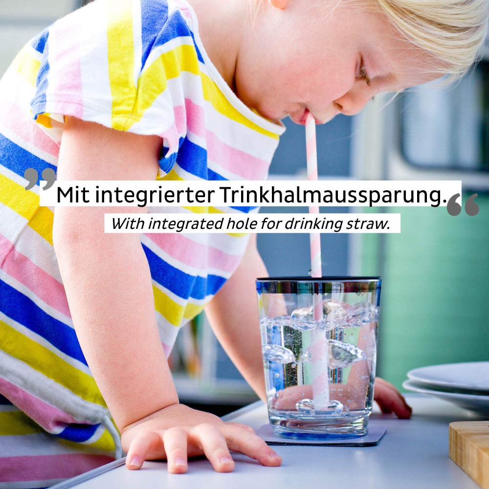 Πλαστικό καπάκι με τρύπα για μαγνητικά πλαστικά ποτήρια (Σετ των 2) SILWY Mαγνητικά σκεύη