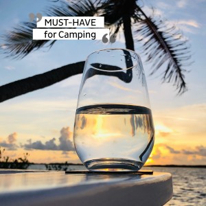 Μαγνητικό Κρυστάλλινο ποτήρι νερού, χυμού, ποτού (Σετ των 2) SILWY Mαγνητικά σκεύη