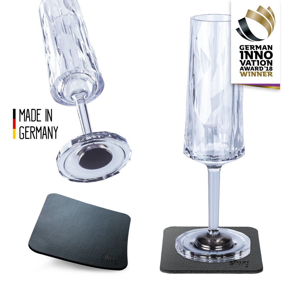 Μαγνητικό πλαστικό ποτήρι Σαμπάνιας (Σετ των 2) SILWY Mαγνητικά σκεύη