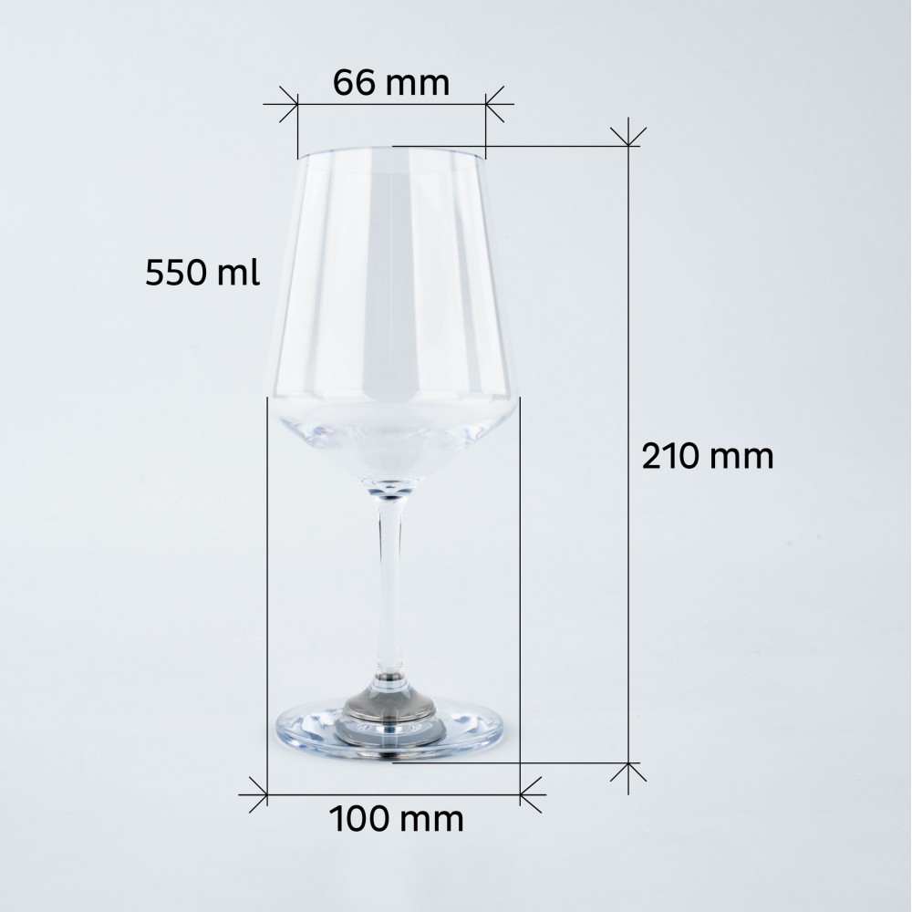 Μαγνητικό πλαστικό ποτήρι κρασιού κλασικό (Σετ των 2) SILWY Mαγνητικά σκεύη