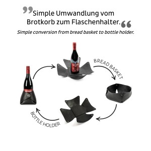 2 σε 1 μαγνητική θήκη ποτού και καλάθι ψωμιού SILWY Mαγνητικά σκεύη