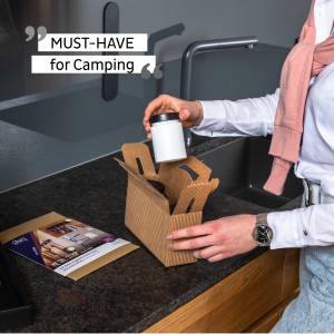 Γυάλινο βαζάκι μπαχαρικών άσπρο 125ml με μαύρο καπάκι (Σετ των 3)