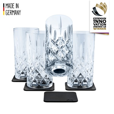 Μαγνητικό Κρυστάλλινο ποτήρι νερού, χυμού, ποτού (Σετ των 4)