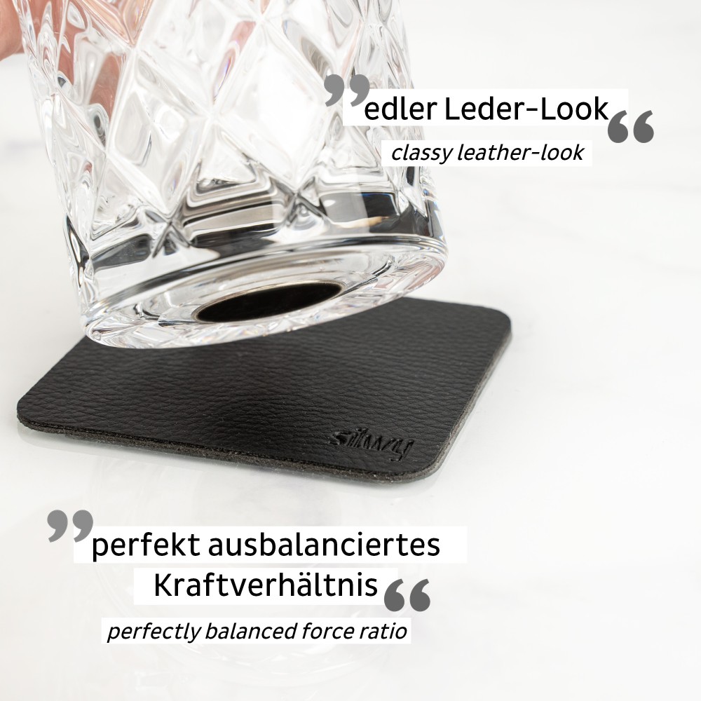 Μαγνητικό Κρυστάλλινο ποτήρι νερού, χυμού, ποτού (Σετ των 4) SILWY Mαγνητικά σκεύη