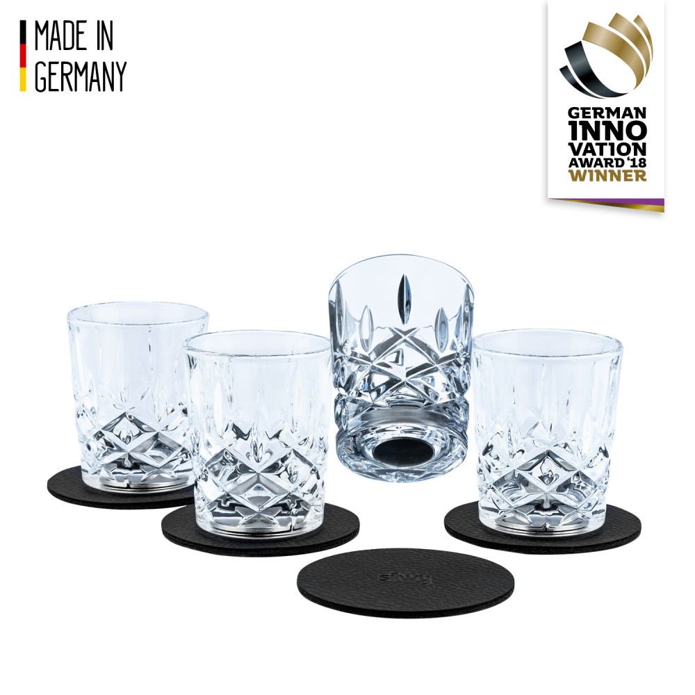 Μαγνητικό Κρυστάλλινο ποτήρι Σφηνάκι  (Σετ των 4) SILWY Mαγνητικά σκεύη