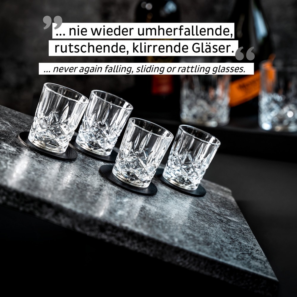 Μαγνητικό Κρυστάλλινο ποτήρι Σφηνάκι  (Σετ των 4) SILWY Mαγνητικά σκεύη