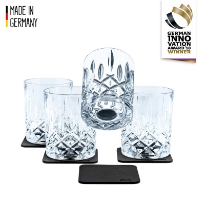 Μαγνητικό Κρυστάλλινο ποτήρι Ουίσκι (Σετ των 4)