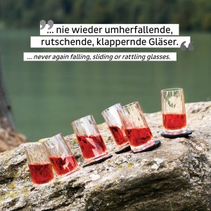 Μαγνητικό πλαστικό ποτήρι σφηνάκι (Σετ των 4) SILWY Mαγνητικά σκεύη