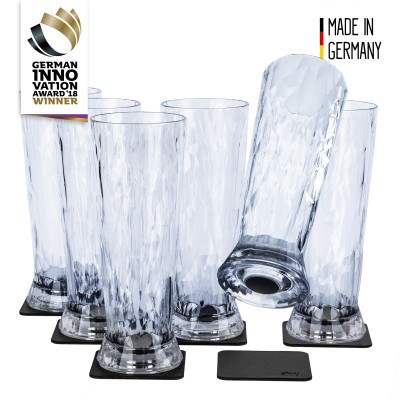 Μαγνητικό πλαστικό ποτήρι μπίρας (Σετ των 6)