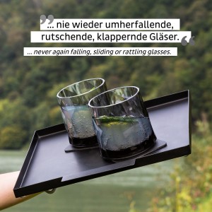 Μαγνητικό πλαστικό ποτήρι Ουίσκι γκρί (Σετ των 6) SILWY Mαγνητικά σκεύη