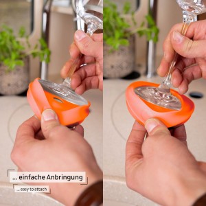 Μαγνητικοί αντάπτορες χρωματιστοί για ποτήρι κρασιού με σουβέρ