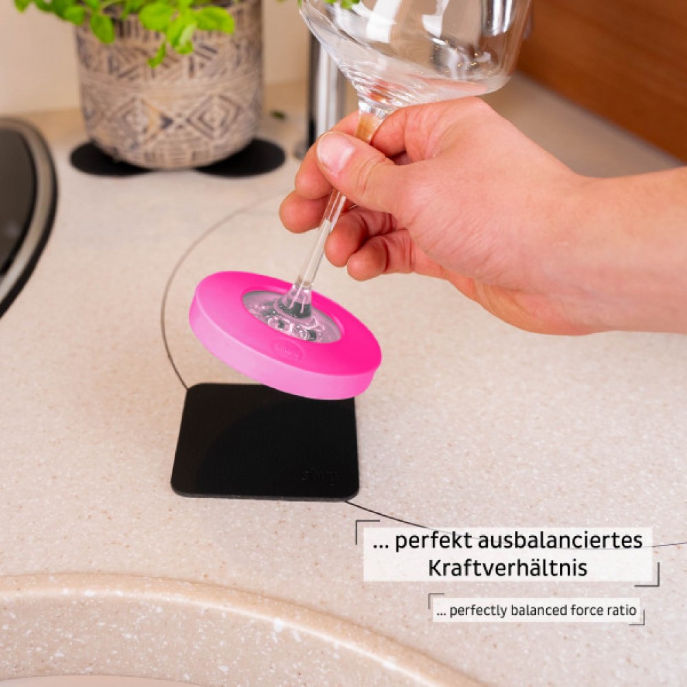 Μαγνητικοί αντάπτορες χρωματιστοί για ποτήρι κρασιού με σουβέρ