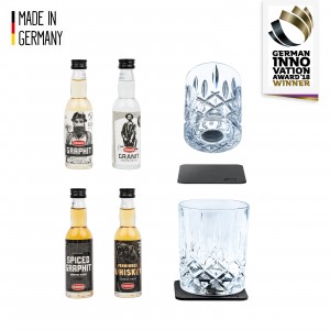 Σετ κουτί δώρου με διεθνή κλασικό μπαρ και μαγνητικά κρυστάλλινα ποτήρια ουίσκι