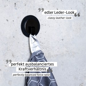 Μαγνητικός γάντζος μαύρος με μα΄ύρο σουβέρ SILWY Mαγνητικά σκεύη