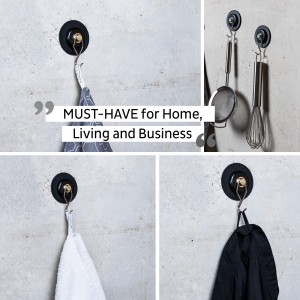 Μαγνητικός γάντζος με μα΄ύρο σουβέρ SILWY Mαγνητικά σκεύη