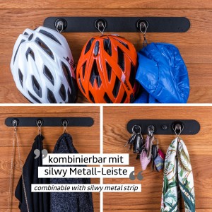 Μαγνητικός γάντζος με μα΄ύρο σουβέρ SILWY Mαγνητικά σκεύη