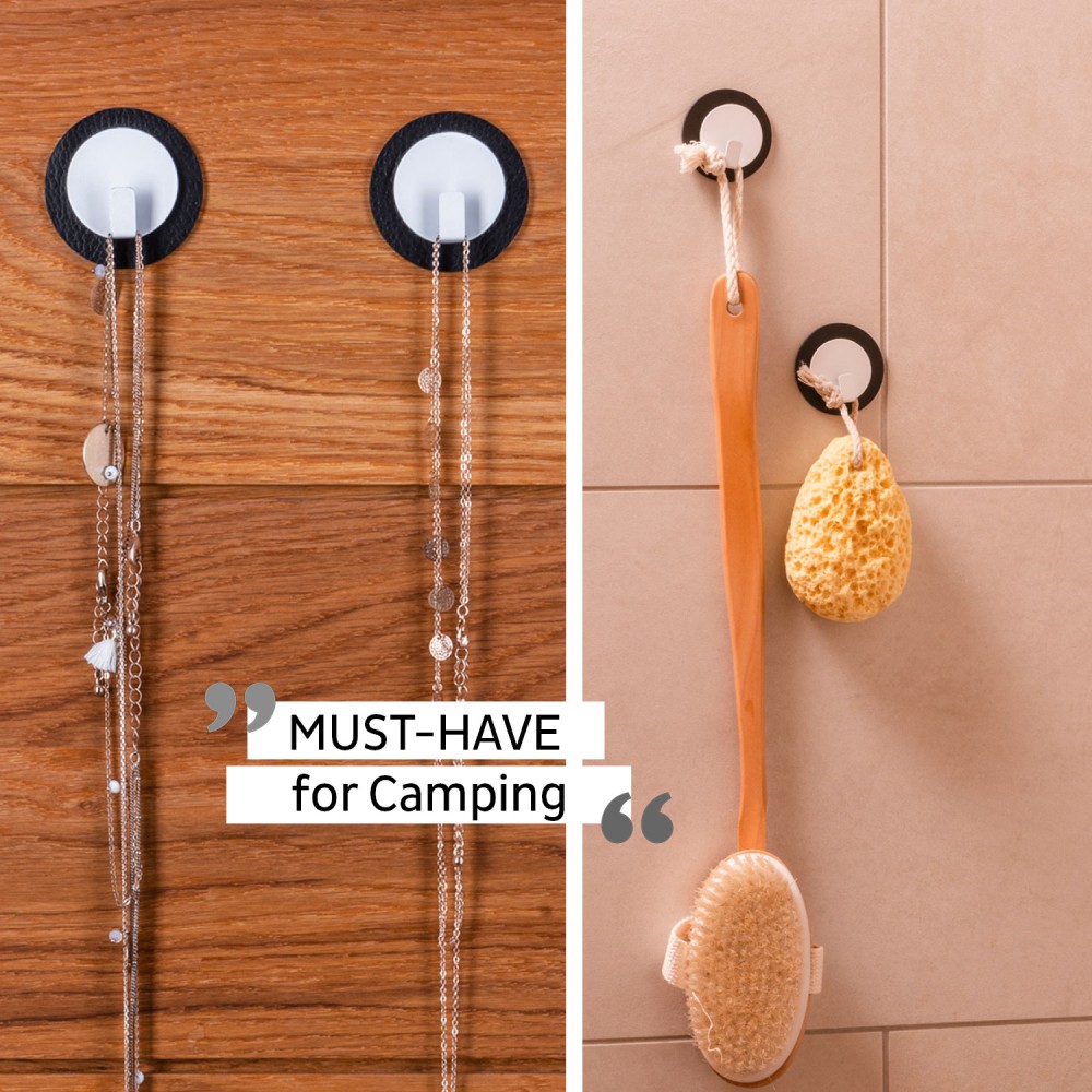 Μαγνητικός γάντζος άσπρος με μα΄ύρο σουβέρ SILWY Mαγνητικά σκεύη