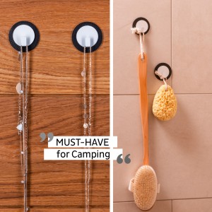 Μαγνητικός γάντζος άσπρος με μα΄ύρο σουβέρ SILWY Mαγνητικά σκεύη