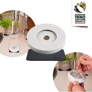 Μαγνητικός αντάπτορας γκρί για ποτήρι κρασιού με σουβέρ