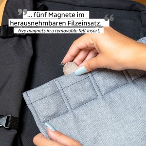 Μαγνητική τσάντα ΜΕΓΑΛΗ (Σετ των 8) SILWY Mαγνητικά σκεύη