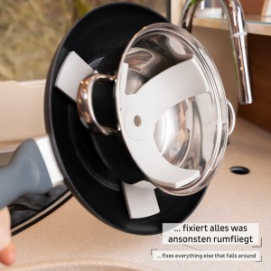 Μαγνητική βάση πιάτων "σάντουιτσς" γκρί (Σετ των 5)