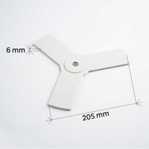 Μαγνητική βάση πιάτων "σάντουιτσς" γκρί (Σετ των 5)