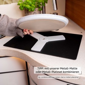 Μαγνητική βάση πιάτων "σάντουιτσς" γκρί (Σετ των 5)