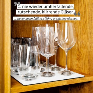 Σουβέρ (metal-nan-gel-mat) άσπρο για μαγνητικά σκεύη